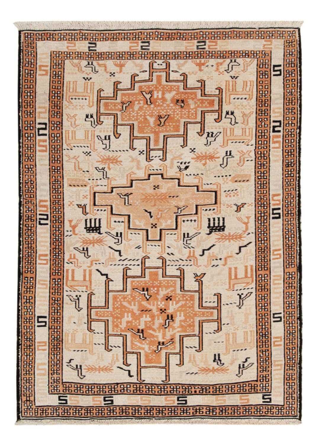 Kelim Seide 100 × 71 cm